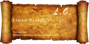 Lucza Olivér névjegykártya